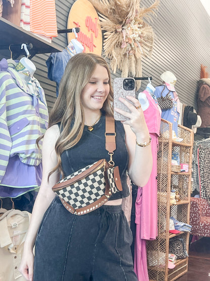 Checkered Bum Bag