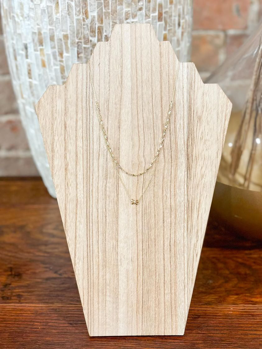 Layered Bow Necklace