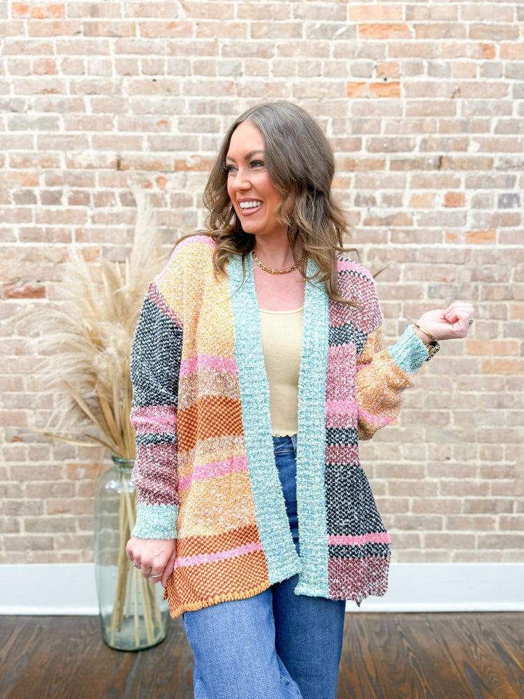 Megan Color Block Cardigan