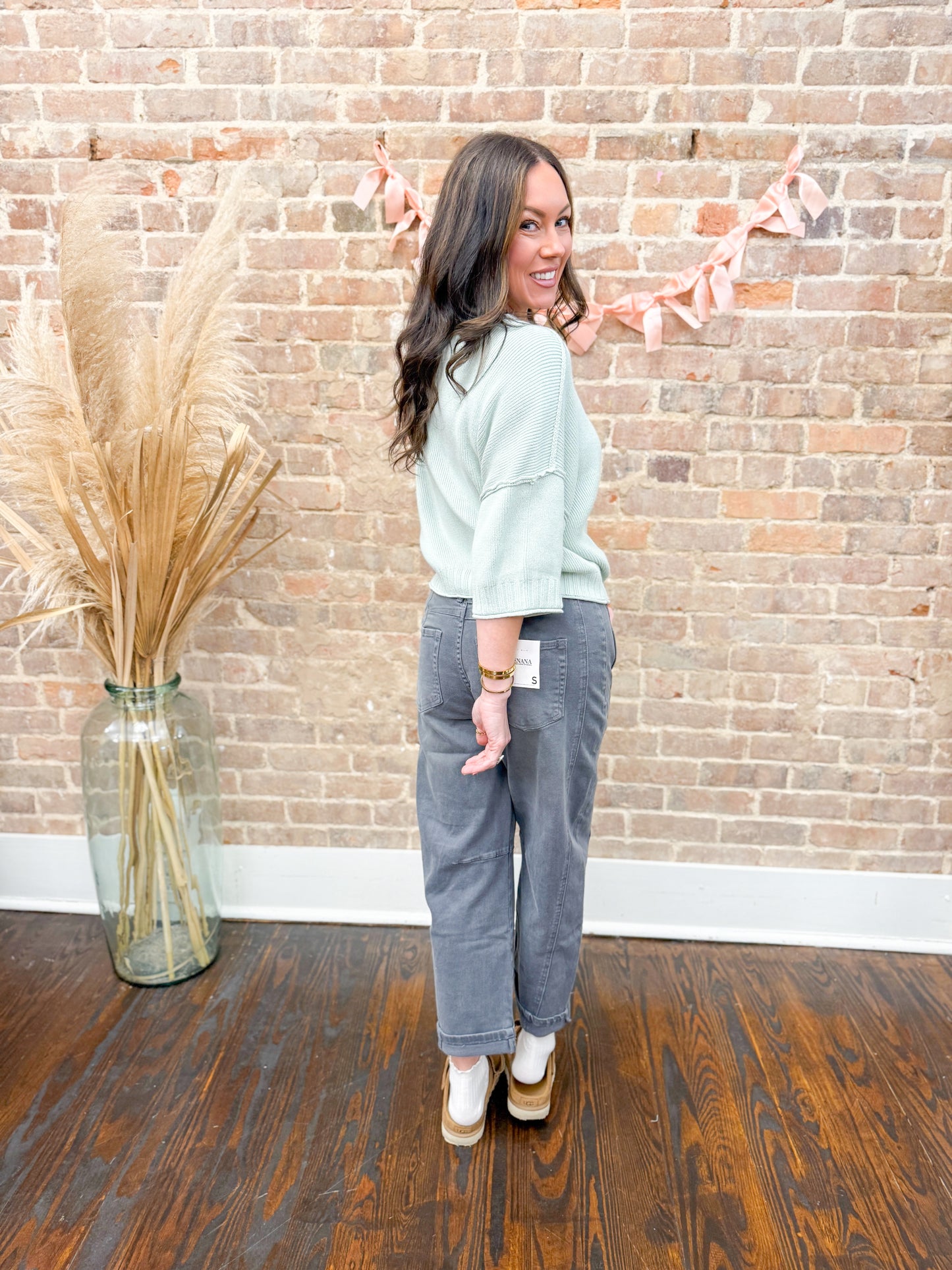 June Sweater-Mint