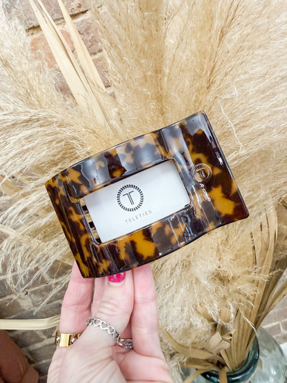 Teleties Rectangle Flat Hair Clip- Large