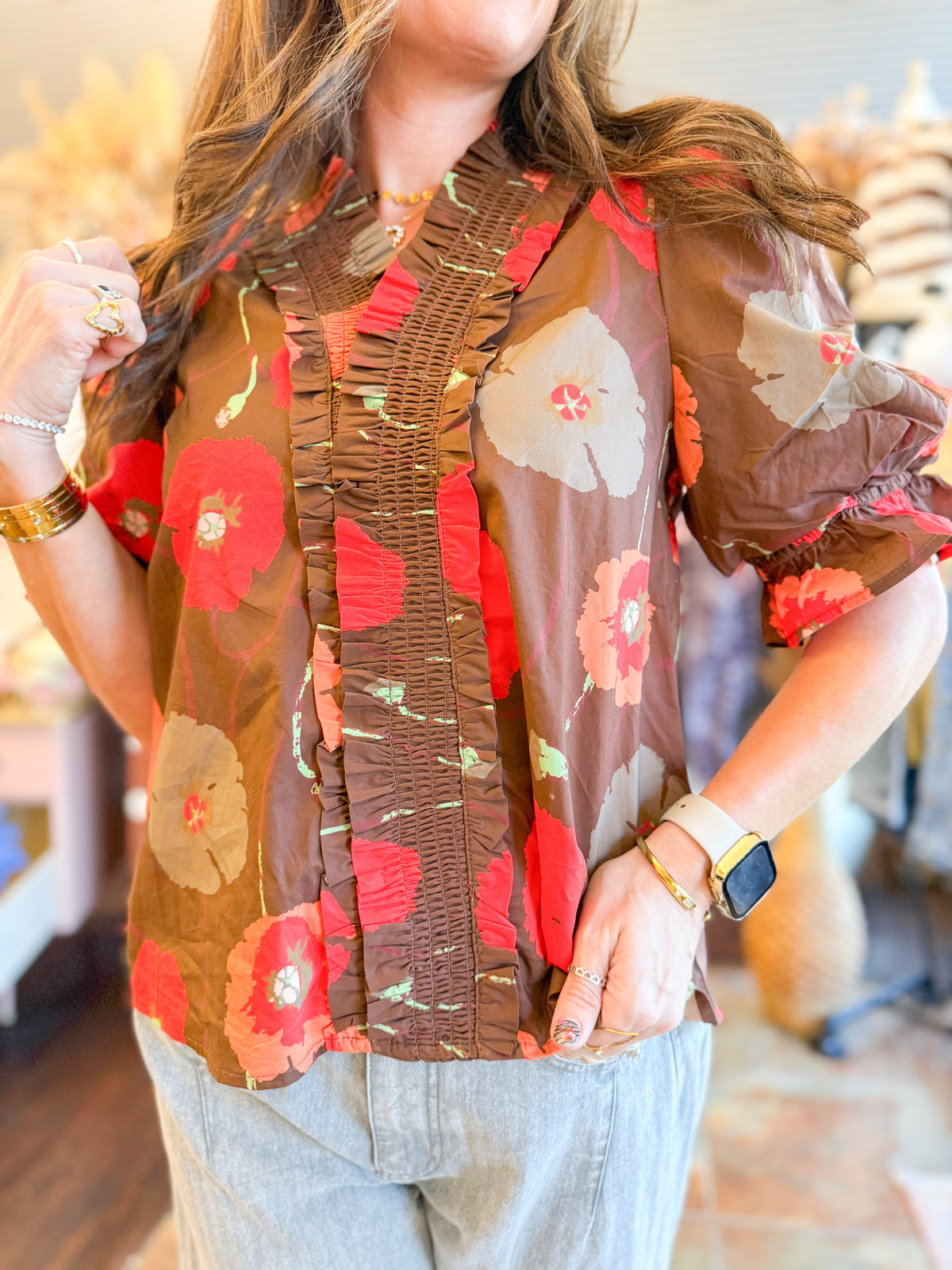 Brigid Floral Top