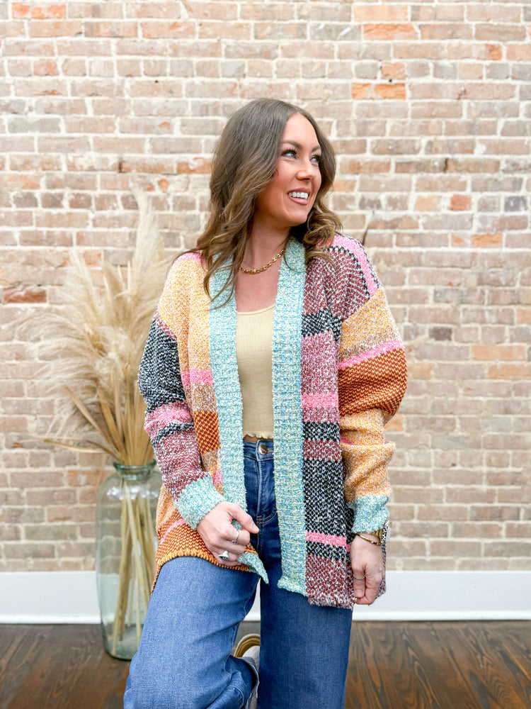 Megan Color Block Cardigan