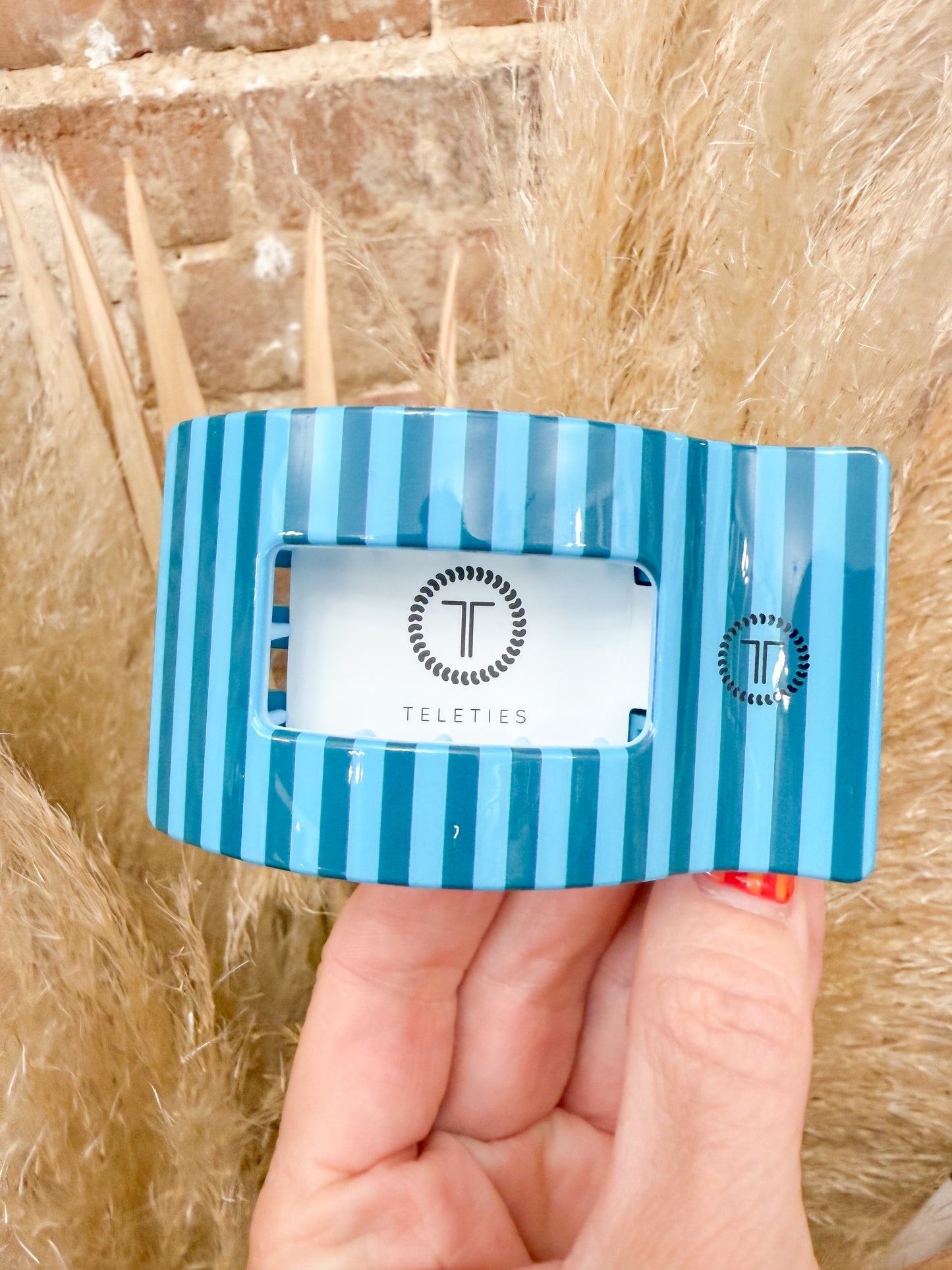 Teleties Rectangle Flat Hair Clip- Small