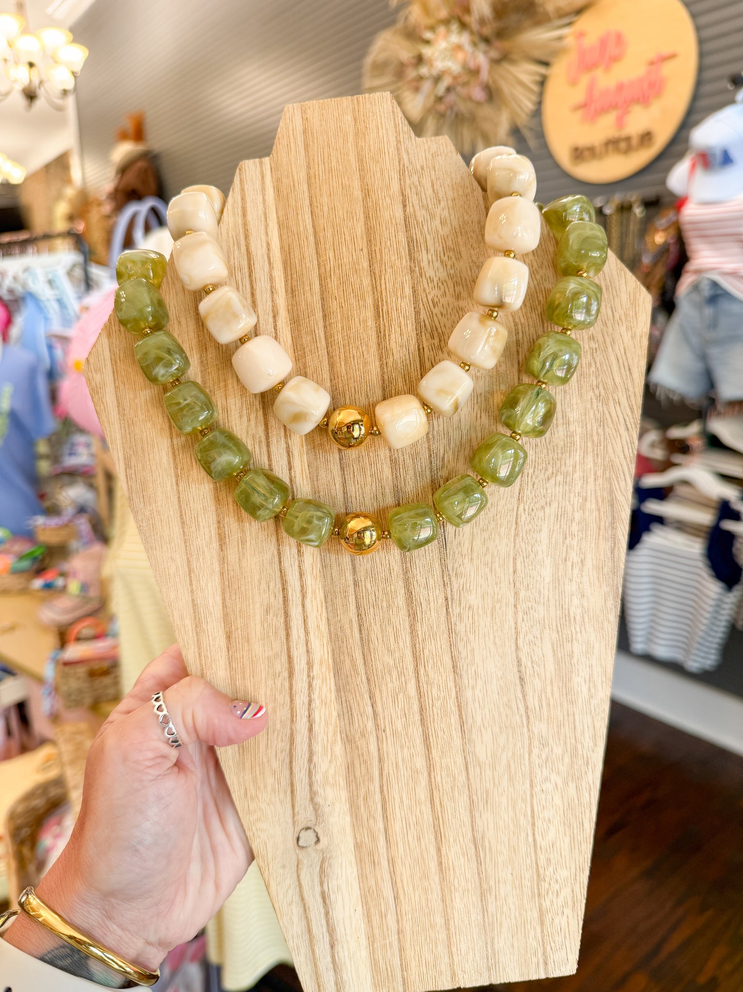 Non Tarnish Chunky Beaded Necklaces
