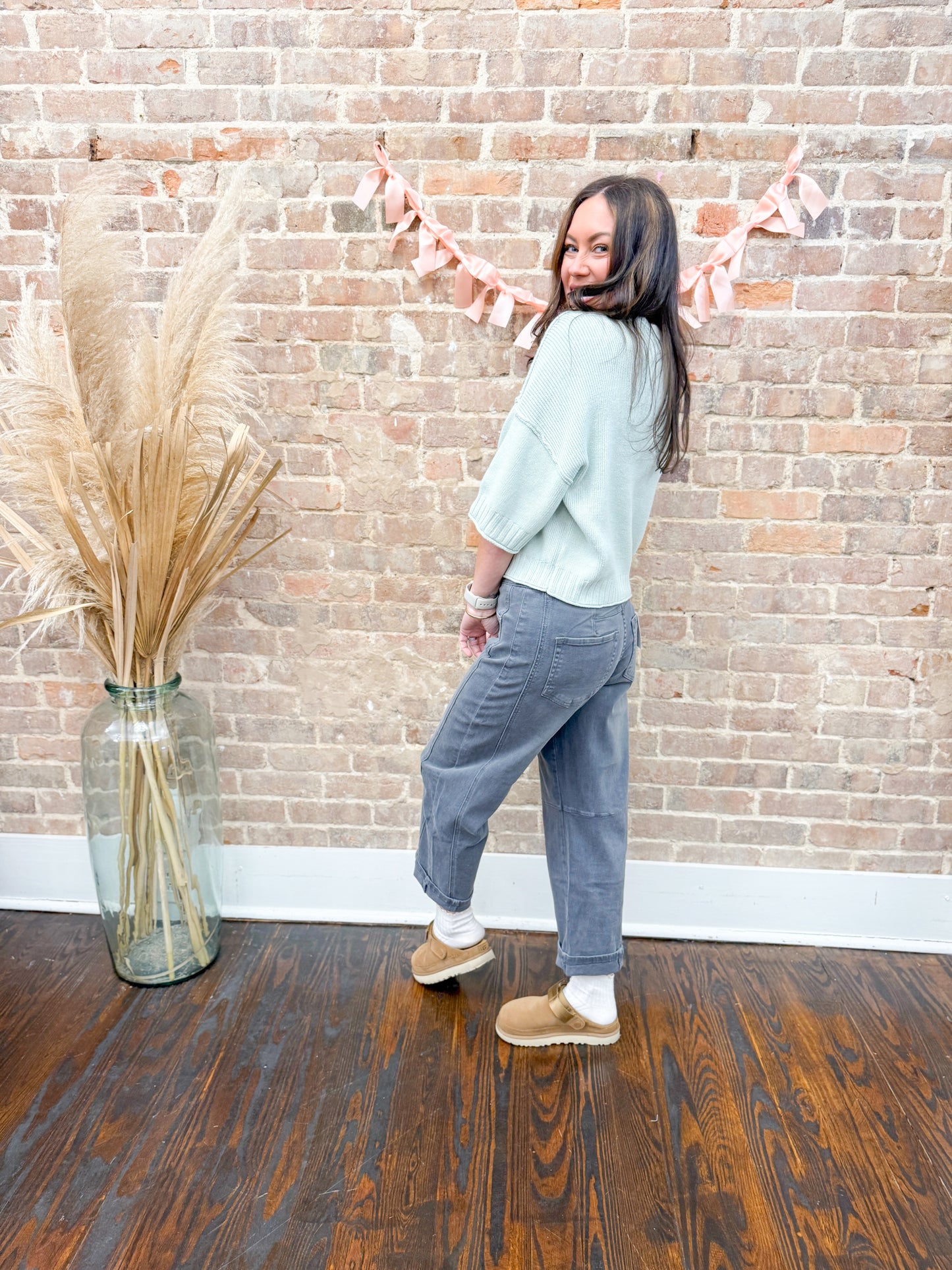 June Sweater-Mint