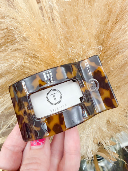 Teleties Rectangle Flat Hair Clip- Small