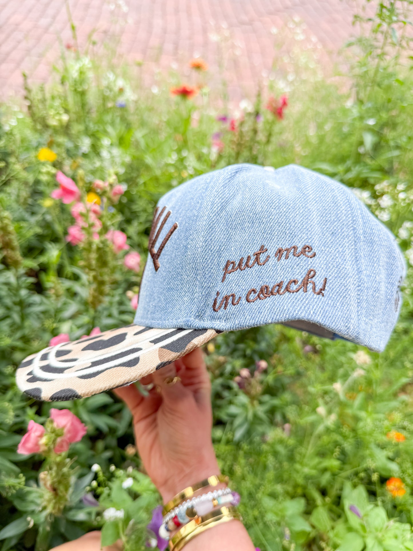 Baseball Mom Leopard Hat