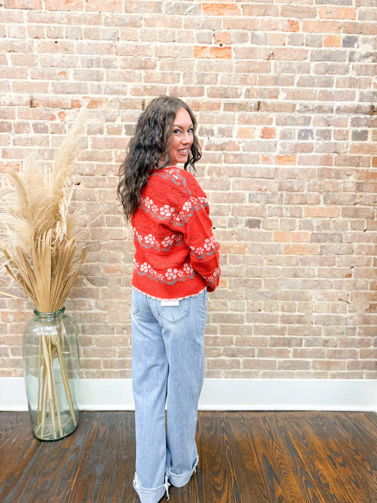 Ellie Floral Cardigan