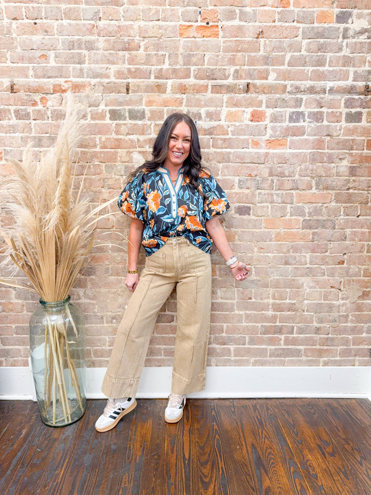 Blakely Bubble Sleeve Top