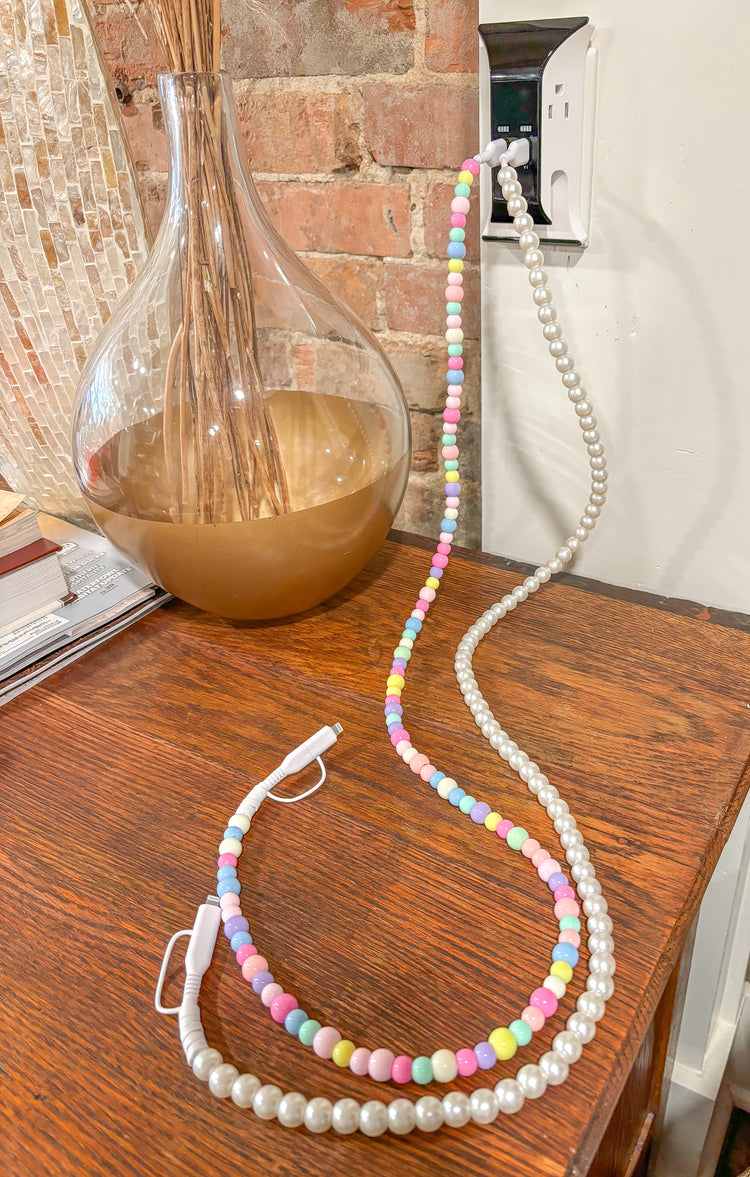 Multi-Color Beaded Phone Charger