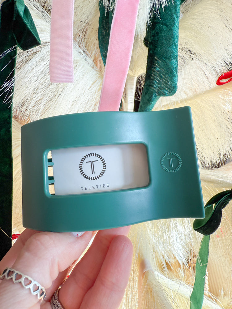 Teleties Rectangle Flat Hair Clip- Medium