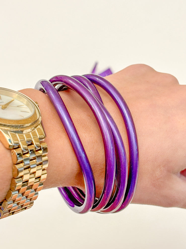 Purple Matte Bangles