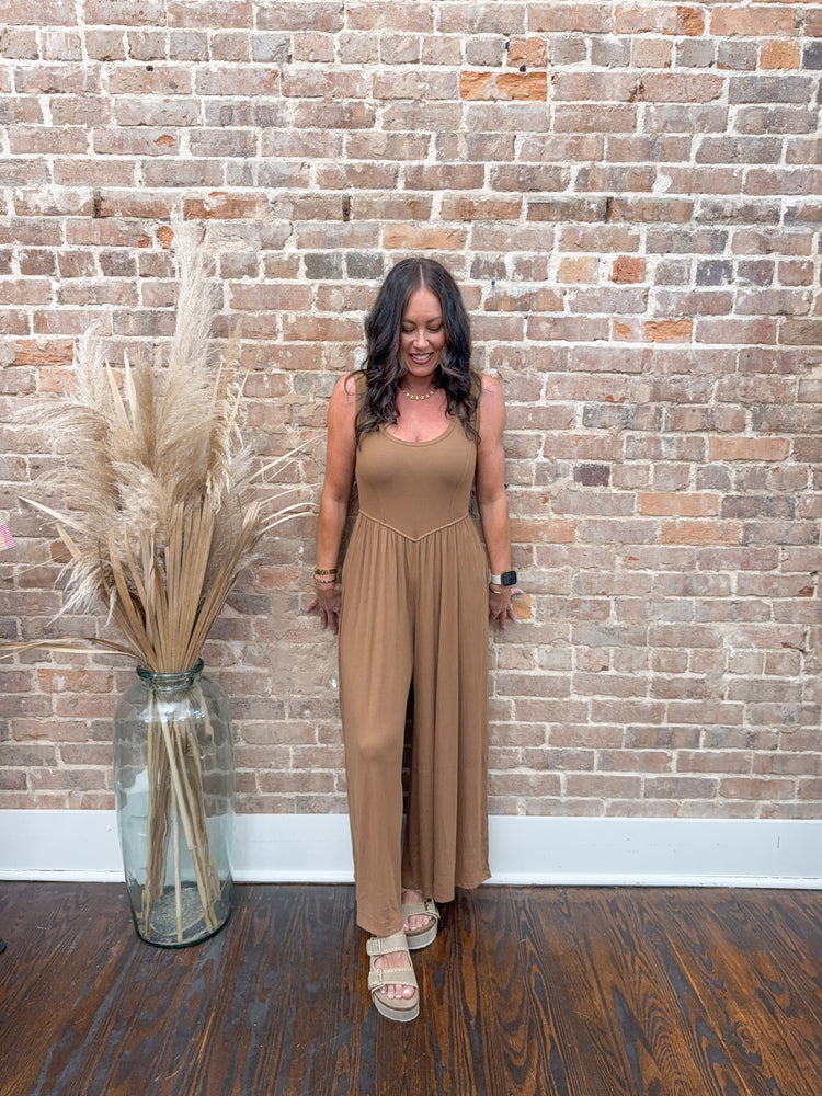 Lizzie Ribbbed Knit Jumpsuit