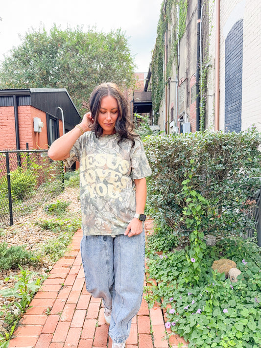 Jesus Loves You Camo T-Shirt