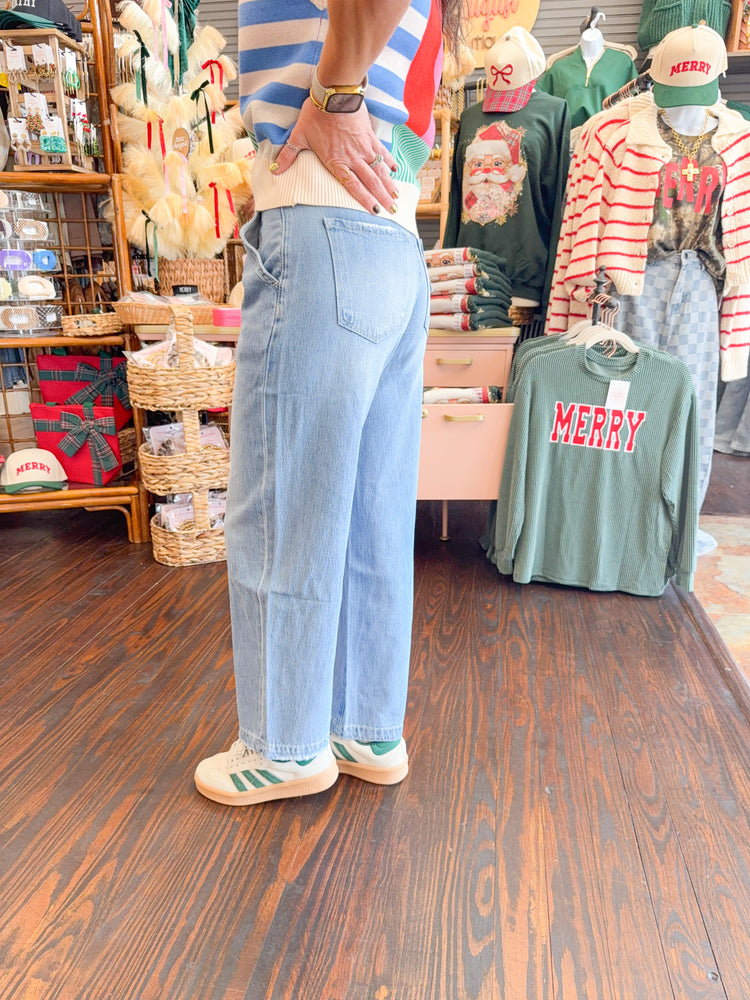 Cash Barrel Leg Jeans