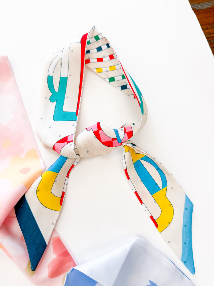 Multi Color Neck Scarves/Twilly's