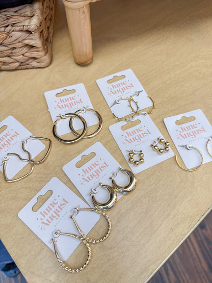 Non Tarnish Hoop Earrings