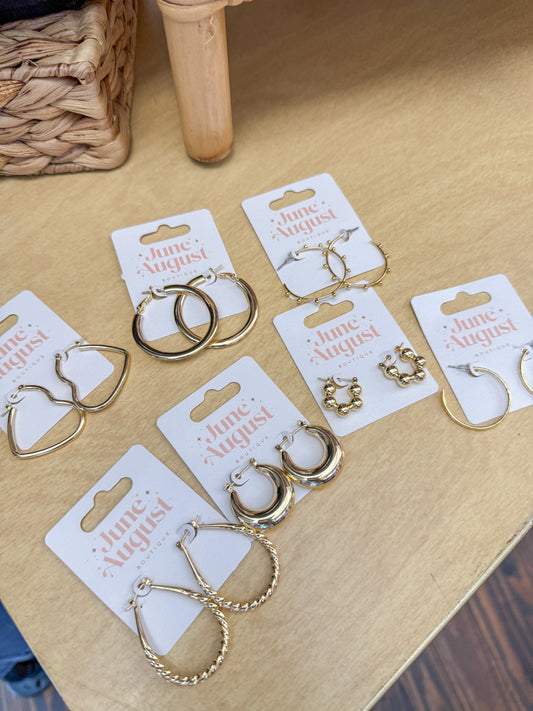Non Tarnish Hoop Earrings