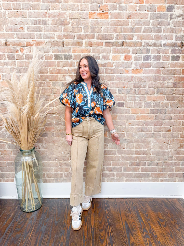 Blakely Bubble Sleeve Top