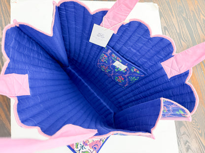 Quilted Scallop Tote Bags