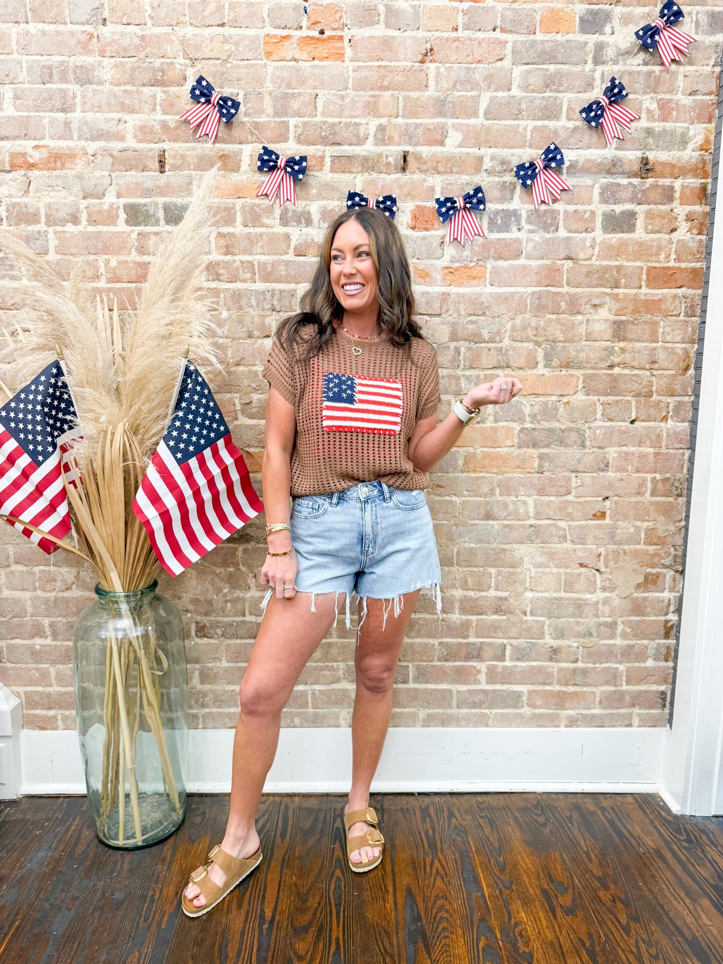 Indy American Flag Sweater