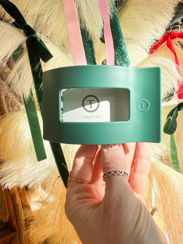 Teleties Rectangle Flat Hair Clip- Large