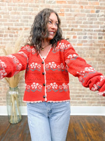 Ellie Floral Cardigan