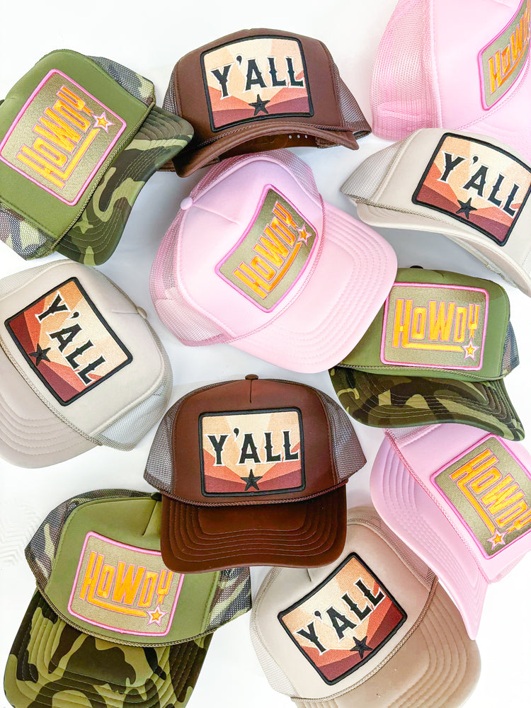 Y'all Trucker Hat-Hickory