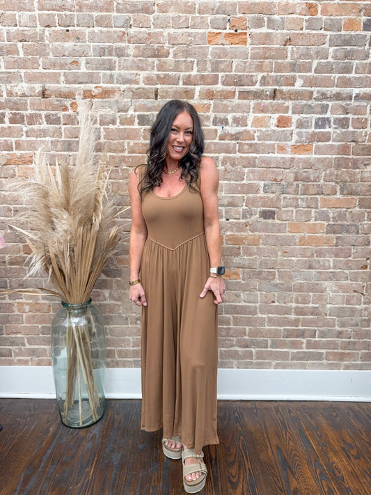 Lizzie Ribbbed Knit Jumpsuit