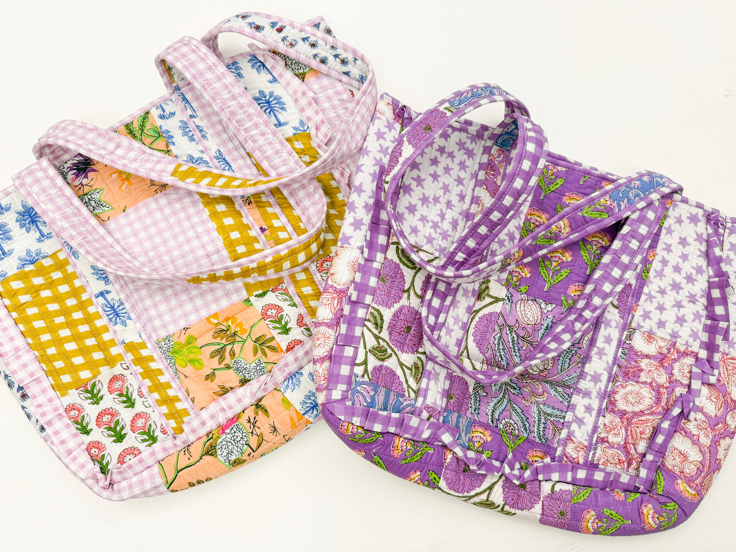 Quilted Patchwork Tote Bags