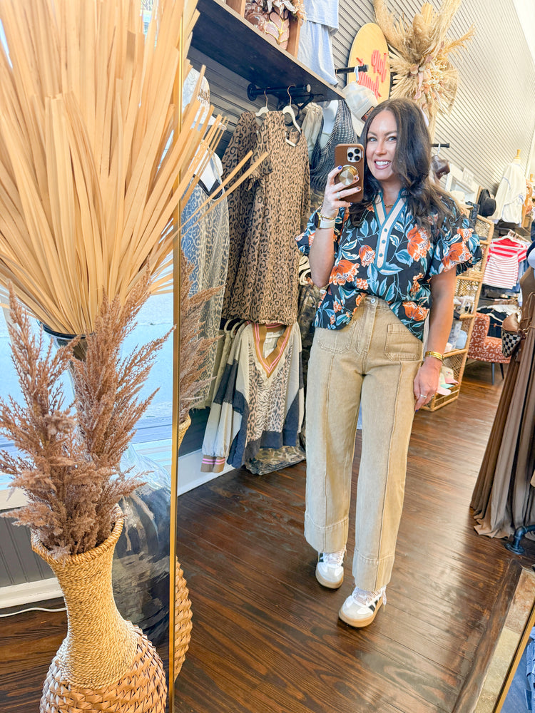 Blakely Bubble Sleeve Top