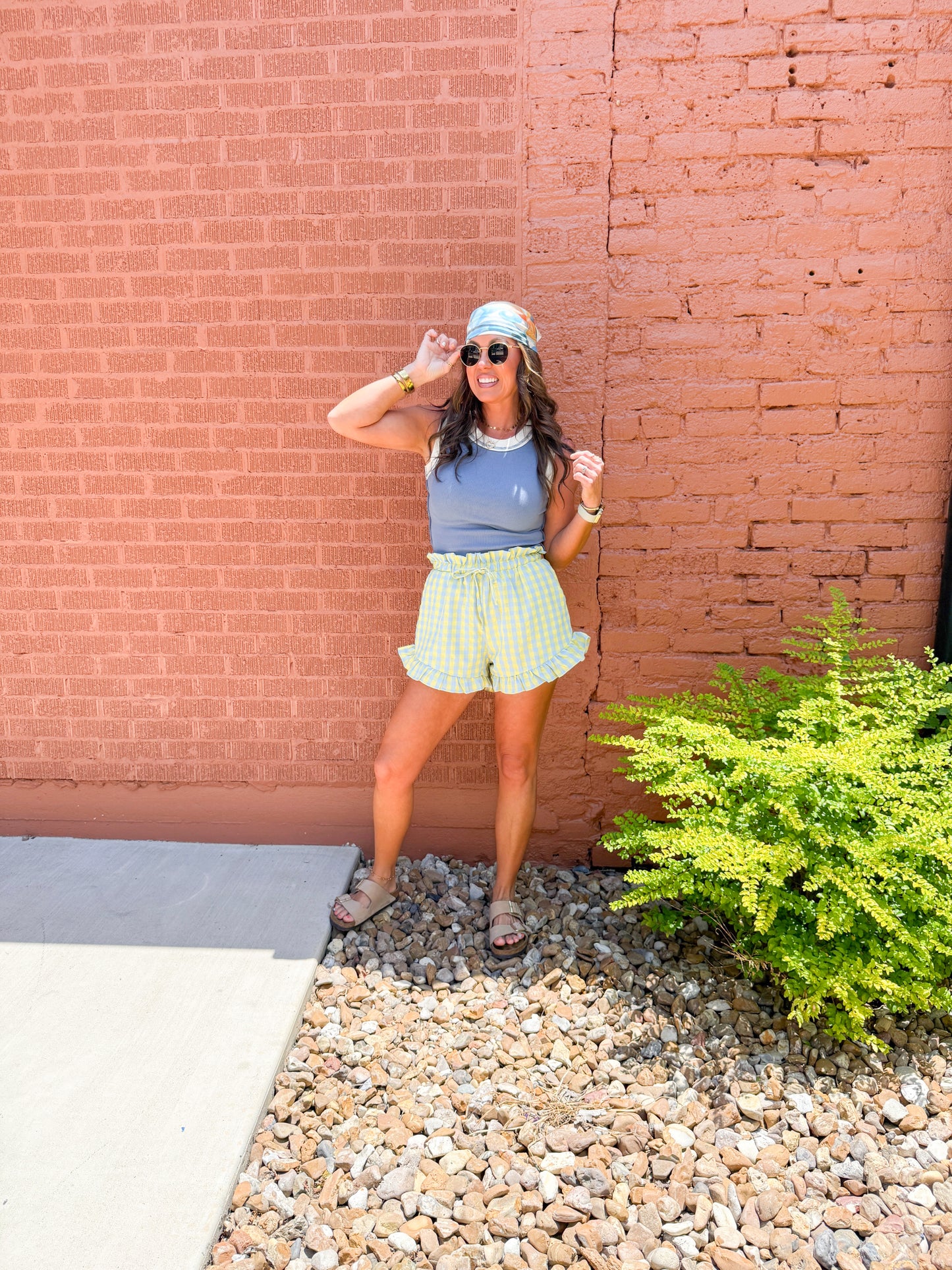 Blair Contrast Tank - Blue