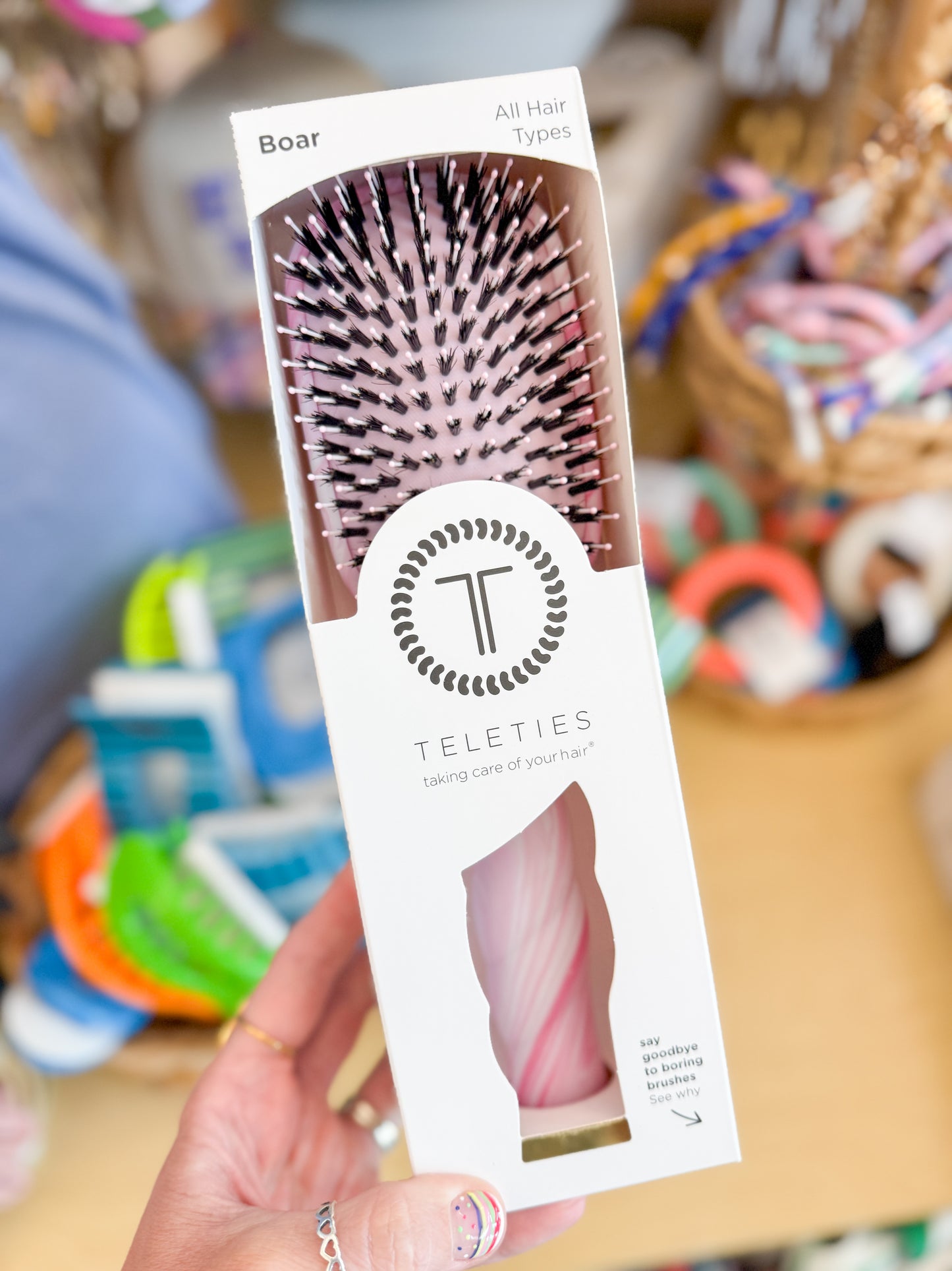 Teleties Hair Brushes-Boar