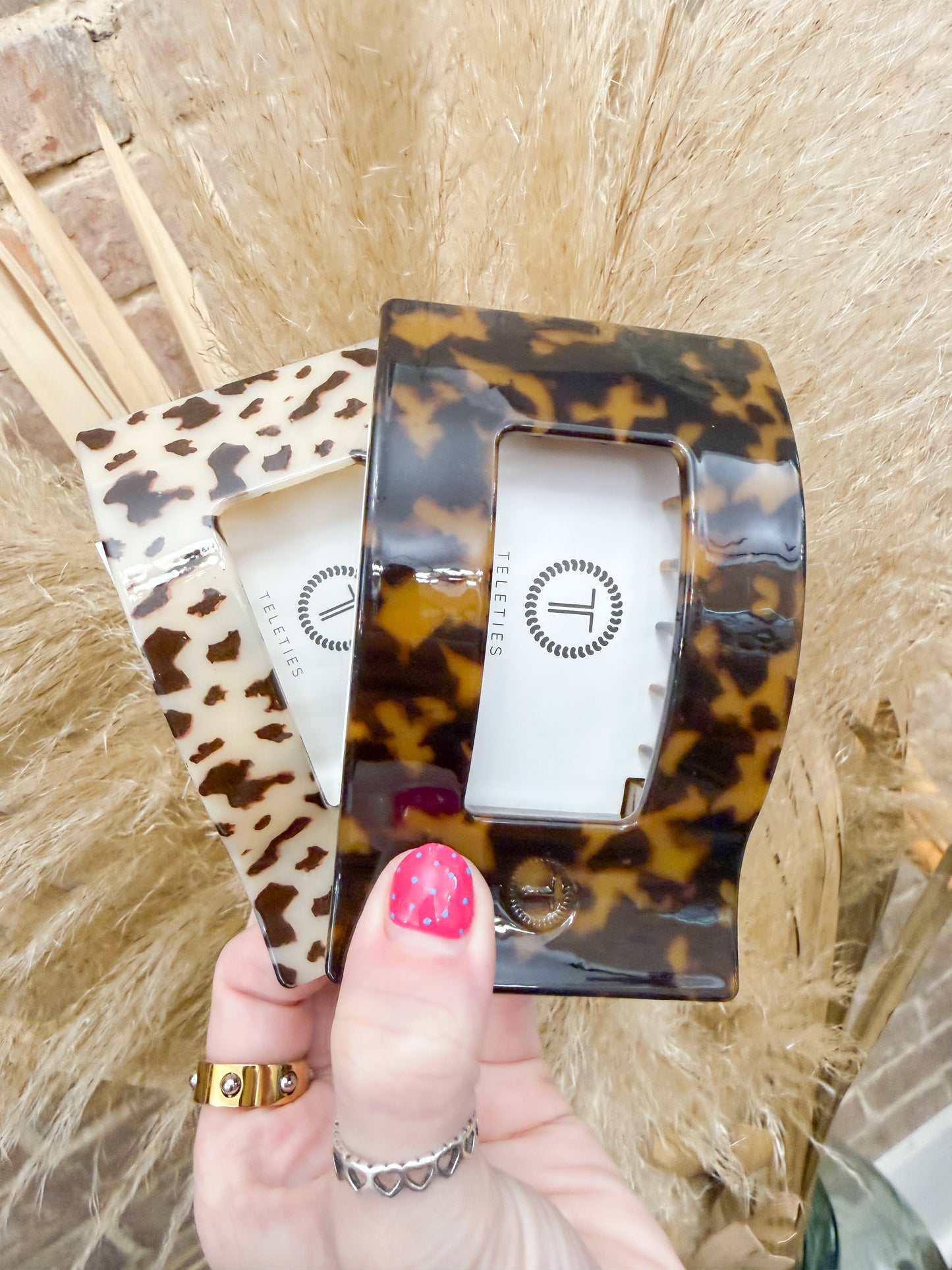 Teleties Rectangle Flat Hair Clip- Large