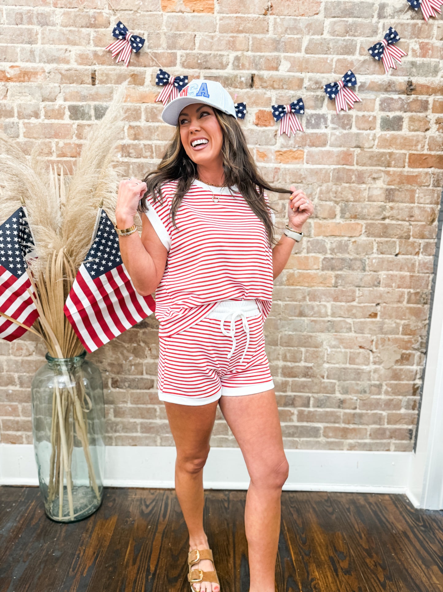Daphanie Striped Set