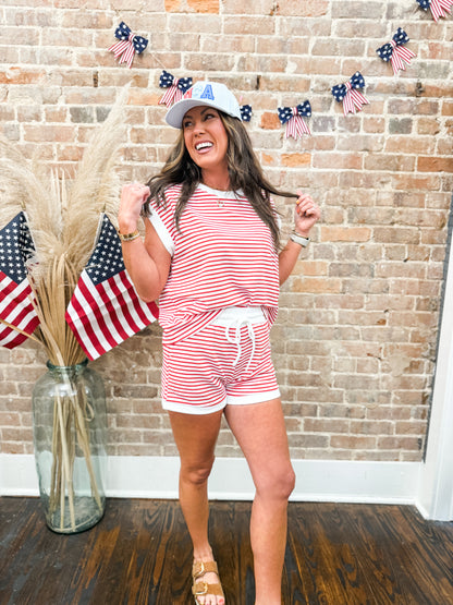 Daphanie Striped Set