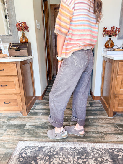 Jettson Cuffed Barrel Jeans