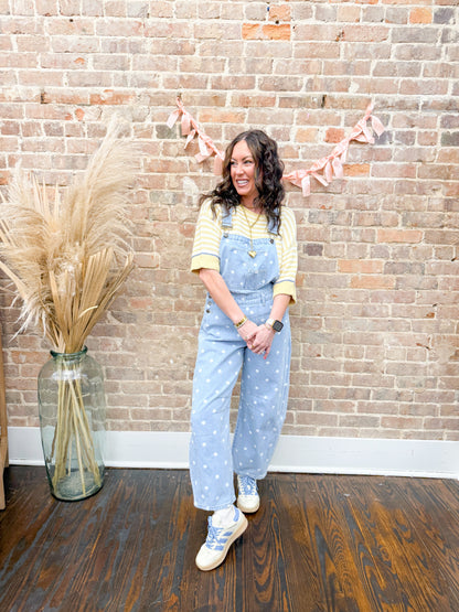 Etta Polka Dot Overalls