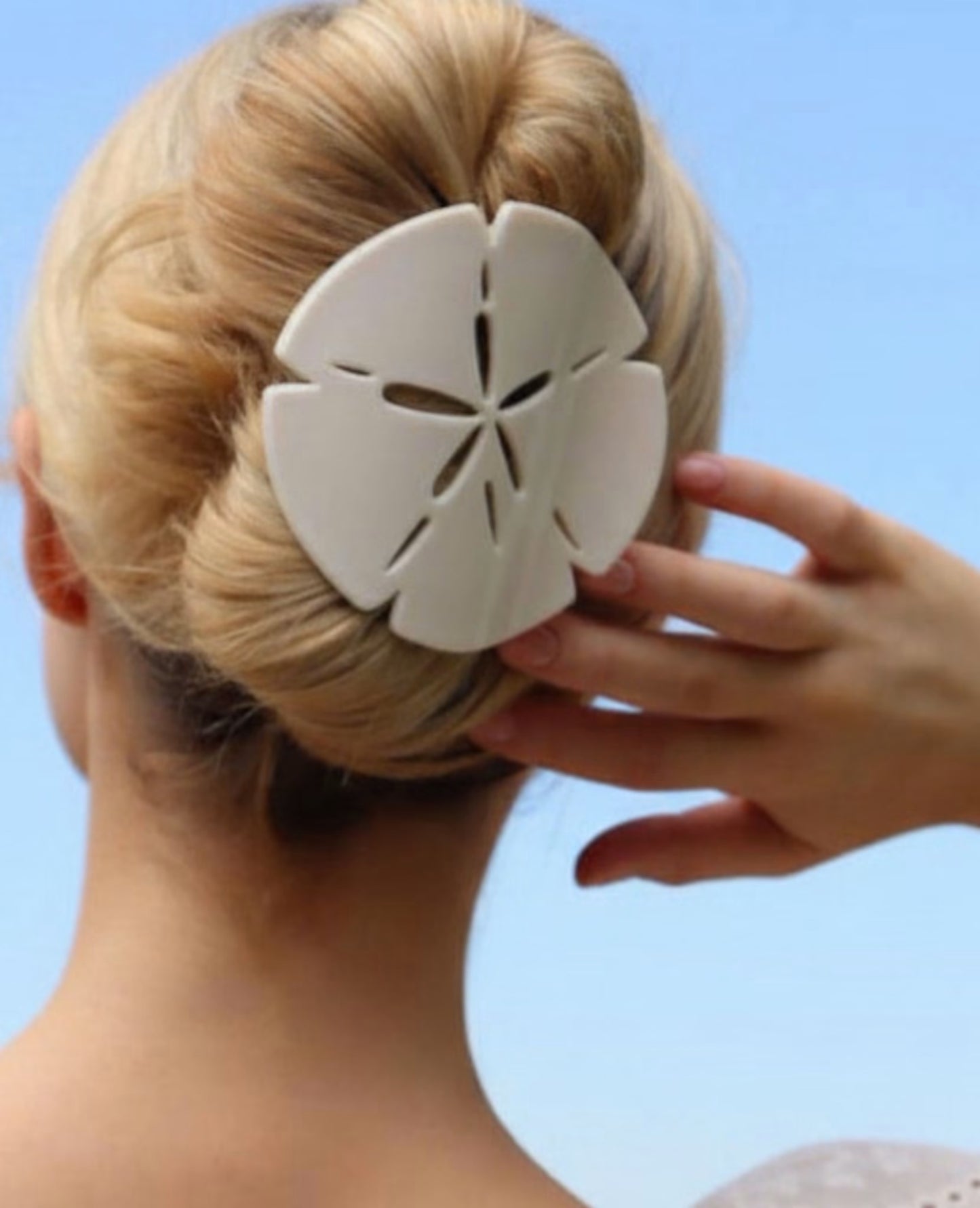 Teleties Sand Dollar Flat Clip-Large