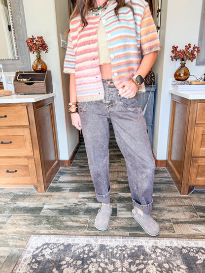 Jettson Cuffed Barrel Jeans