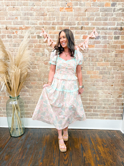 Mollie Floral Midi Dress