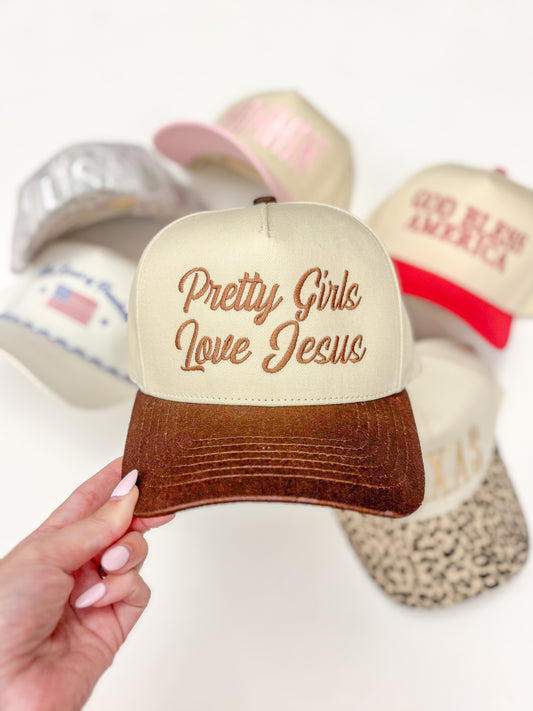 Pretty Girls Love Jesus Trucker Hat
