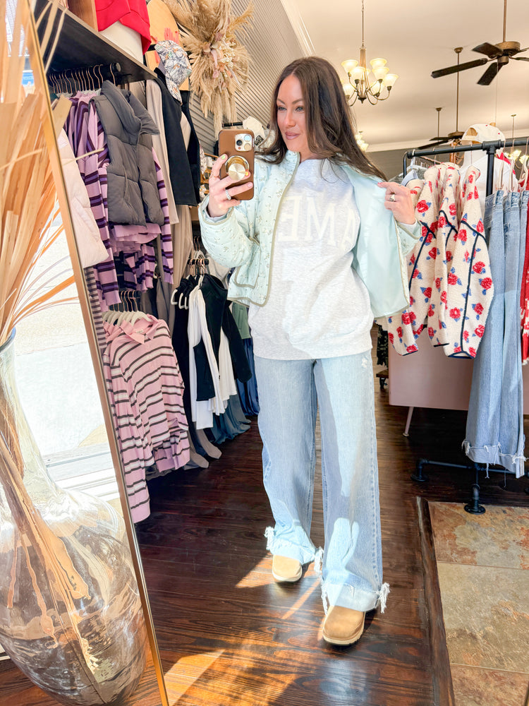 Maple Floral Jacket-Sage