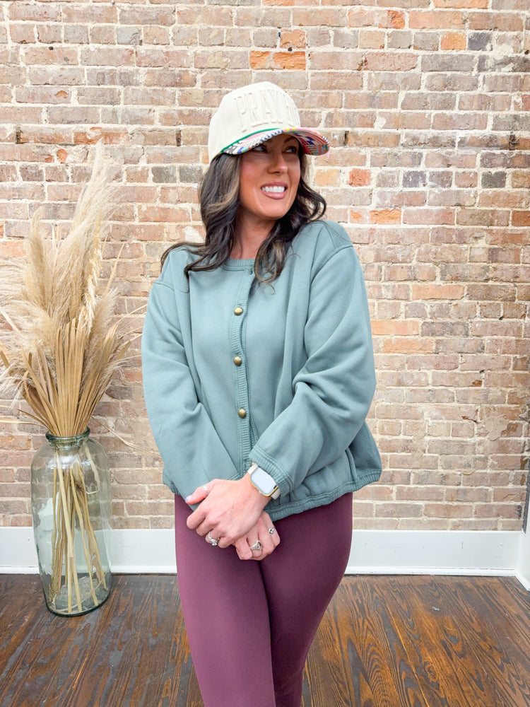 Lyla Gold Button Cardigan