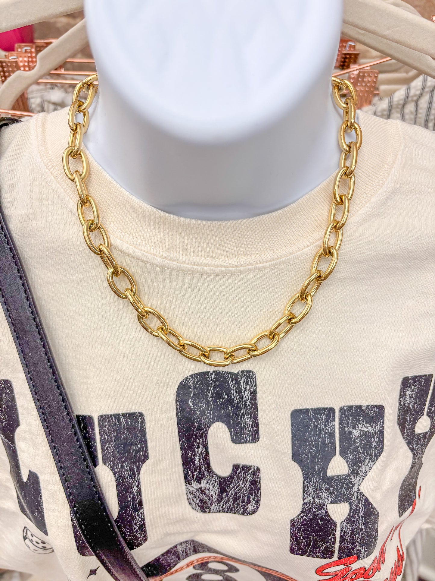 Non Tarnish Chunky Link Necklace