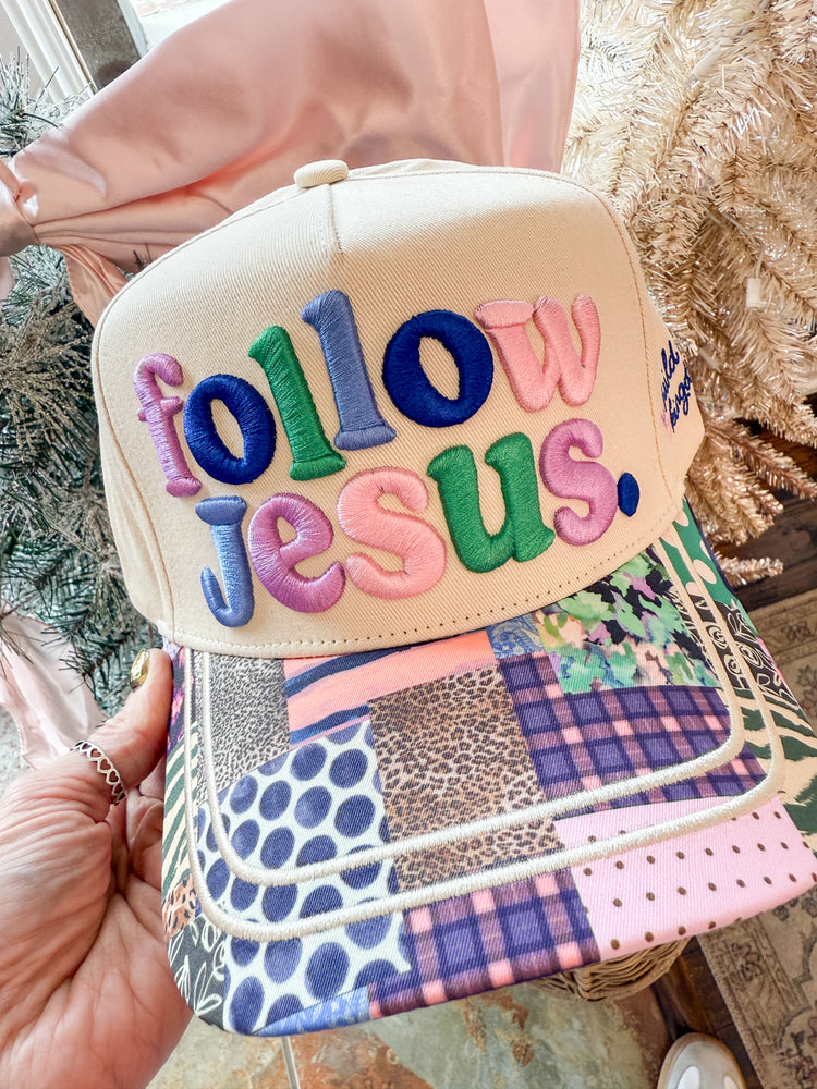 Patchwork Puff Embroidered Hats