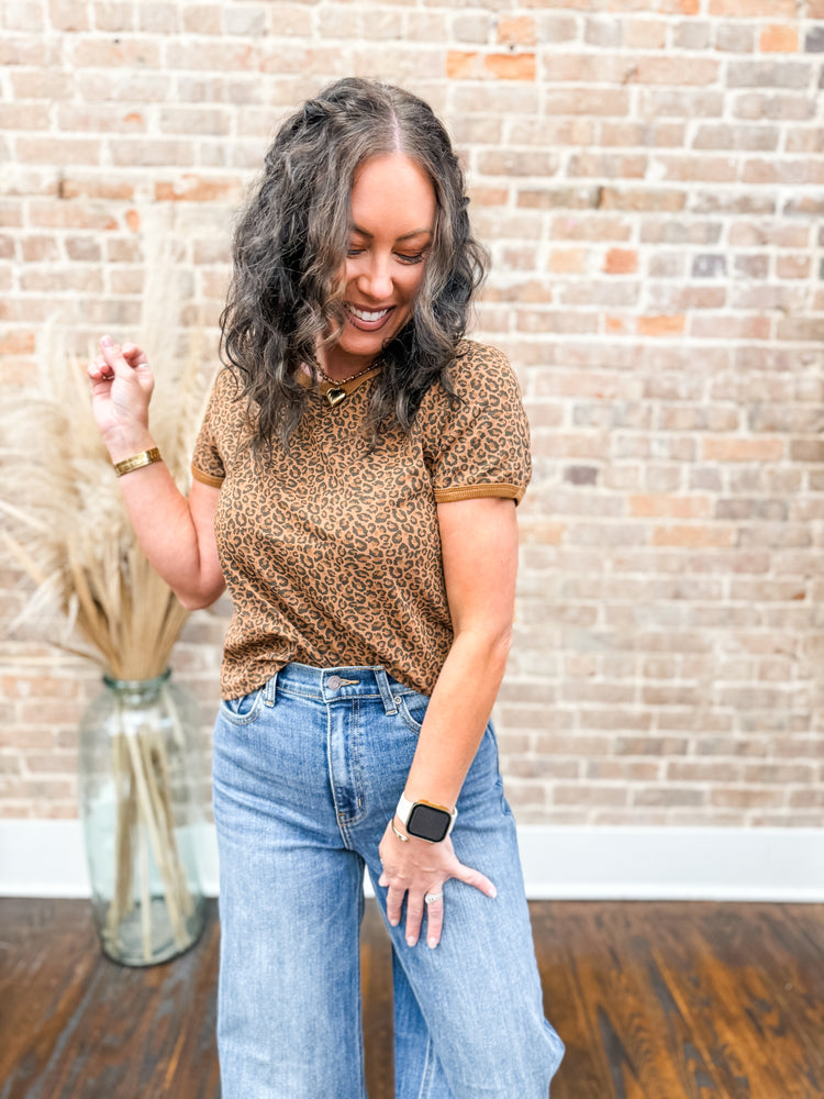 Nikki Leopard Knit Top