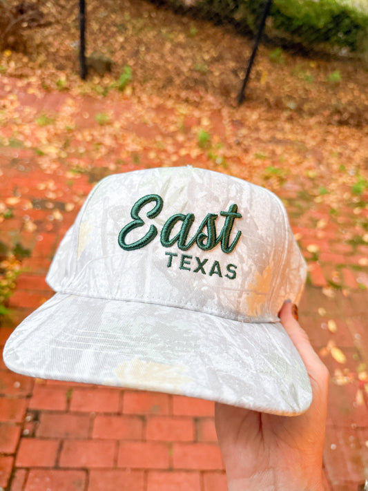 East Texas Camo Hat-Hunter Green