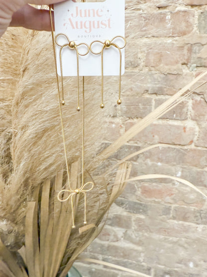 Bow Dangle Earrings